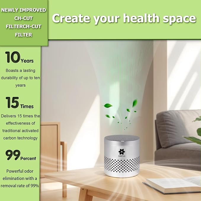 Refrigerator Deodorizer Odor Eliminator,Lasts Up to 10 Years,Fridge Deodorizer,More Effective Than Baking Soda & Bamboo Charcoal Bags,Multi-Purpose Odor Absorber for Fridge,Pantry, Cabinets & Shoes