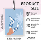 Lacama Blue Western Coastal Cowgirl Car Air Freshener 3Pcs, Retro Beach Coastal Cowgirl Cars Scents Air Freshener for Women Girls Gifts, Western Beachy Car Accessories Interior Mirror Decor Hanging