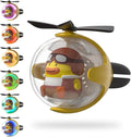Yellow Duck Car Air Freshener with 6-Color Auto Light Up & 4 Scented Replacements Tablets – Light Scent, Decorative Auto Accessories, Cute Mother's Day and Father's Day Small Gift