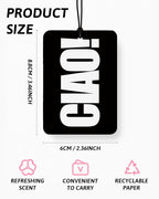 Trendy Black and White Car Air Freshener 4 Pcs Coconut Scented, Funky Y2k Leopard Car Accessories Mirror Decor for Women, Preppy Girly Hanging Air Freshener for Cars Closet Drawer Books