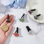 DICOSMETIC 6Pcs Crystal Car Vent Clips Star Moon Gemstone Vent Clips Natural Stone Car Decoration with Clip Cars Air Freshener Clip with Iron Wire for Women Men
