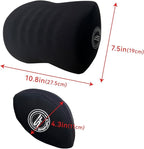 Super Useful Car Headrest Pillow, Car Pillow for Driving with Adjustable Strap, 100% Memory Foam Neck Pillow, Ergonomic Design - Car Neck Pillow(Black, 2 Pack)