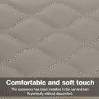 Autorder Center Console Cover for 2020-2025 Hyundai Palisade Accessories Armrest Cover Memory Foam Armrest Support Cushion Anti-Scratch Leather Protector Pad (Beige)