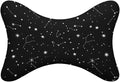 Headrest Pillow for Car Seat, 2 Pcs Memory Foam Neck Support Pillow for Neck Pain Relief, Compatible with Zodiac Constellation Galaxy Black Starry Night Stars Glow Dark Midnight Car Office