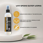 Smoke Eater Odor Eliminator Spray, Unscented, 40 oz — Tea Tree Oil Breaks Down Smoke at the Molecular Level