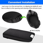 Autorder Center Console Cover for 2023 2024 2025 Toyota bZ4X /Subaru Solterra Accessories Armrest Cover Anti-Scratch Middle Console Pad Leather Armrest Protector