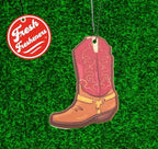 Fresh Fresheners Outdoor Adventure Car Air Freshener 4 Pack Scented With Premium Oils (Cowboy Boot)
