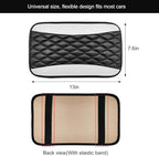 Car Center Console Cushion Pad, 12.6 × 7.48 Inches Waterproof Car Armrest Seat Box Cover, PU Leather Armrest Cover Protector for Most Vehicle, Universal Car Interior Accessories (White)