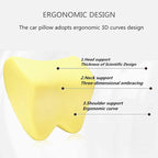 Car Seat Neck Pillow, Headrest Cushion Relieve Neck Pain for & Muscle Tension,100% Memory Foam Neck Support Head Pillow for Ergonomic Design