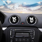 1PC Car Air Fresheners Vent Clips, Cute Dual Butterfly Diamond Rhinestone Car Vent Clip, Air Outlet Perfume Diffuser, Sparkly Bling Car Interior Decoration Accessories for Girls Women