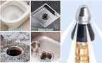 2 Sets Pressure Cleaning Machine - Sewer Nozzle Set, Front & Rear Nozzles, Stainless Steel 1/4" Quick Connector, 5000 PSI