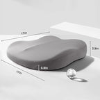 Car Seat Cushion, Memory Foam Car Seat Cushion, Cushions for Sciatica, Pain Relief for Long Sitting, Ergonomic Cushion for Office Chair, Grey