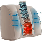 Lumbar Support Pillow for Office Chair and Car Seat, Inflatable Travel Back Rest Cushion for Airplane,Versatile Use Lower Back Cushion,Back Support Pillow, Protable Foldable Design