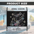 Car Roof Storage Bag Dragonfly Flower Print Car Organizer for Car Seat Premium Car Seat Organizer One Size Car Travel Accessories Suitable for Cars, SUVs