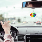 Batiyeer 16 Pcs Rainbow Gay Pride Air Freshener Funny Lgbtq Car Freshener Cute Scented Hanging Car Decoration Pride Accessories for Women Men Gift for Queer Lesbian Trans Gay