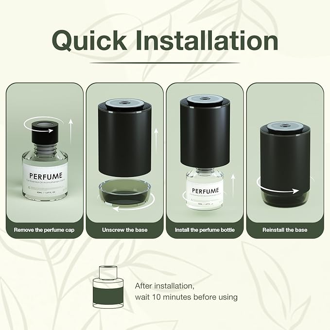 Smart Car Air Freshener Refill - Heartbeat’ Chord - Dedicated Perfume Refill, 50ml Car Diffuser Refill, Long Lasting Aroma Replacement for Portable Diffuser, Varied Scents Available