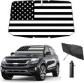 Windshield Sun Shade Umbrella for Car Front Window Sun Visor for Windshield Car Summer Accessories Protect Interior from UV Rays & Heat for Sedan, Compact SUV, Hatchbacks 57"*31"