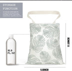 Car Trash Bag Car Garbage Bag Hanging Cars Trash Can, Waterproof Cars Back Seat Organizer for Vehicle Travelling Campingg Eucalyptus Palm Leaves Decor