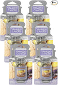 Yankee Candle Car Air Fresheners, Hanging Car Jar Ultimate, Neutralizes Odors Up To 30 Days, Lemon Lavender, 0.96 OZ (Pack of 6)