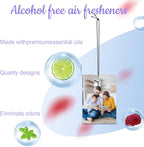 Custom air fresheners with picture- Double Sided Photo Personalized Car Scents Air Freshener, Smell Air Fresheners With Picture for Wardrobe, Bathroom,Hanging Ornaments (Crop)