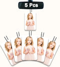 Custom Air Freshener with Picture for Car, Personalized Double Sided Photo Air Freshener, Personalized Car Scents Air Freshener, Car hanging Ornament Father's Day Hanging Ornaments (5Pcs-Rectangle)