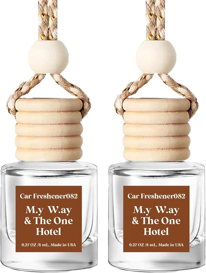 C Classy Car Air Freshener Hanging 2 Pack, M.y W.ay & The One Hotel Essential Oil Diffuser for Cars, Long-Lasting Fragrance, Cute Car Accessories, C ar Air Fresheners for Women & Men Gift, Made in USA