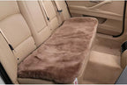 OGLAND Fluffy Genuine Australia Sheepskin Car Seat Cover for Auto Interior Accessories with Soft Fuzzy Wool Eco-Friendly Natural Fur Non-Slip (Camel, Back)