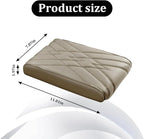 Car Center Console Cover, Memory Foam Vehicle Arm Rest Seat Box Cushion Pad, Scratch & Wear Resistant Automotive Middle Console Protector, Universal for SUV Automobile Truck (Beige)