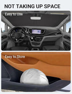 Proadsy 2026 Upgrade Windshield Sun Shade Custom Fit Chrysler Pacifica 2017-2025 2026 4-Layer Foldable Front Sunshade Protector Sun Visor Blocks UV Rays Keep Car Cooler Accessories