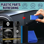 RJDJ Plastic Restorer for Cars, Trim & Exterior – Plastic Revitalizing Coating Agent, Restores Faded Plastic, UV Protection, Car Shine Refurbishing Solution (30ml-5pcs)
