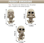 Halloween Skull Car Air Fresheners Vent Clips, Cute Skeleton Car Dashboard Air Vent Trim Clip Accessories, Cool Auto Aroma Diffuser Interior Decoration for Christmas Funny Present (3PCS)