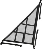 Double-Layer Car Ceiling Cargo Net, 31.49" x 20.86" Auto Roof Mesh Storage Pocket with Adjustable Buckle, 3 & 4-Handle Vehicle Interior Organizer Bag for Road Trips and Camping (Black)
