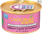 California Scents Spillproof Organic Air Freshener, Shasta Strawberry, 1.5 Ounce Canister (Pack of 4)