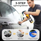 Nano Hydrophobic Ceramic Coating for Cars, 2026 New Car Coating Spray Kit, Easy-to-Spray Auto Paint Protection, Includes Microfiber Cloth for Vehicle Shine & Protection (3Set)