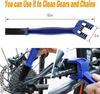 Bike Cleaning kit Precision Bicycle Cleaning Brush Tool Set Including Bike Chain Cleaner Brush, suitable for Mountain, Road, City, Hybrid,Dirt,BMX Bike and Folding Bike,8 Pieces