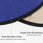 Waterproof Sweating Car Seat Cover for Post Gym Workout, Running, Swimming, Beach and Hiking, Universal Fit Non-Slip Bucket Seat Protector for Cars SUV Trucks, Machine Washable (Blue)
