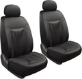 GIANT PANDA Front Seat Cover for Nissan, 3D Air Mesh Car Seat Covers Custom Fit Nissan Rogue Altima Sentra Versa Kicks Frontier Murano Pathfinder Maxima (Black 2-Pack)