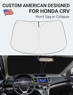 Proadsy 2026 Upgrade Front Windshield Sun Shade Foldable Sunshade Protector Custom Fit for 2012-2016 CRV CR-V SUV LX EX EX-L EX-L Navi Touring Accessories