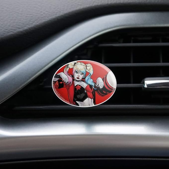 Harley Quinn Character Car Air Freshener Vent Clip