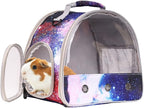 Bearded Dragon Travel Carrier, Guinea Pig Carrier Bag - Portable Small Animal Carrier Great for Bunny Lizard Hamster Hedgehog Outgoing Travel Carrying Case (Carrier - Blue)