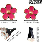6 Pcs Metal Daisy Air Vent Clips Flower Car Air Freshener Clip Air Conditioning Outlet Clip Bling Charm Car Inter Decor Accessories for Girls Women