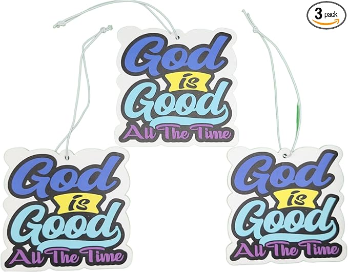 car and home God is good all the time (3 pack) (Cherry)