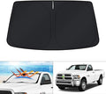KUST Windshield Sun Shade for 2010-2025 2026 Dodge RAM 2500 3500 Accessories Custom Fit Sunshade Foldable Sun Visor Protector Blocks UV Rays Keep Your Car Cooler
