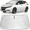 Windshield Sun Shade Cutom Fit Nissan Leaf 2018-2025, Front Window Sunshade Sun Protector & Heat Blocker for Nissan Car Accessories Foldable Sun Visor Keep Your Car Cool