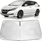 Windshield Sun Shade Cutom Fit Nissan Leaf 2018-2025, Front Window Sunshade Sun Protector & Heat Blocker for Nissan Car Accessories Foldable Sun Visor Keep Your Car Cool