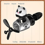 2 Pcs Car Air Freshener Cute Car Diffuser Cartoon Outlet Fan Air Diffuser for Car Vent Perfume Automotive Decoration(Panda, Bear)