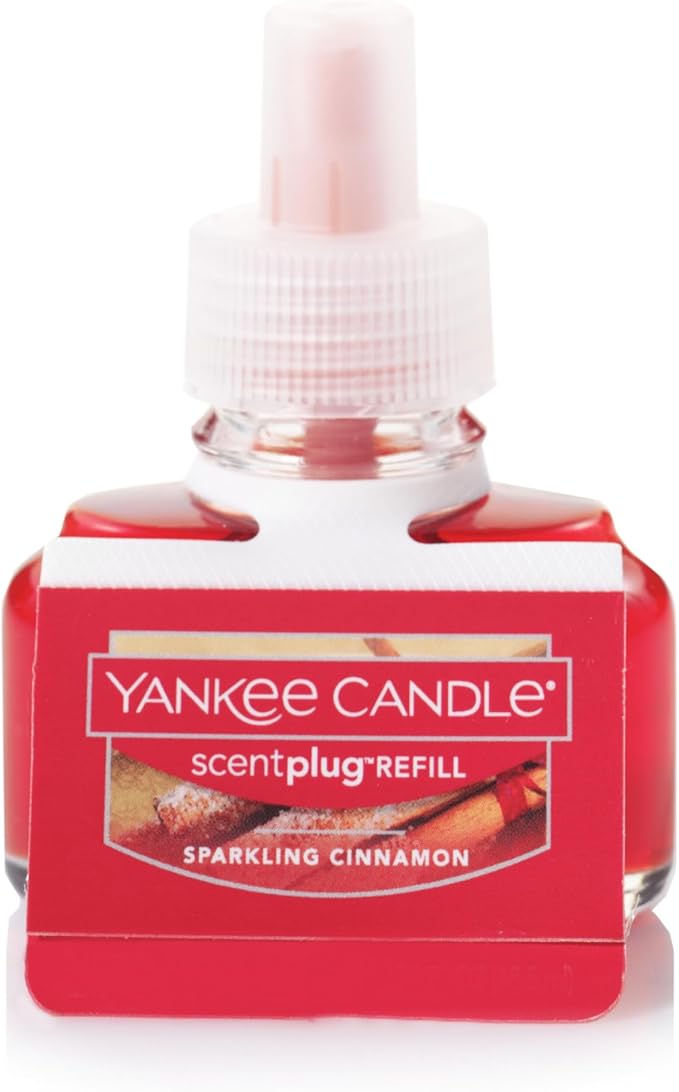Yankee Candle ScentPlug Refill, Sparkling Cinnamon (Pack of 4)