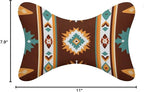 Soft Car Headrest Pillow Compatible with Tribal Navajo Indiana Western Southwest Ethnic, 2 Pcs Memory Foam Car Neck Pillow with Breathable Removable Cover Car Pillow for Nap/Neck Pain Relief