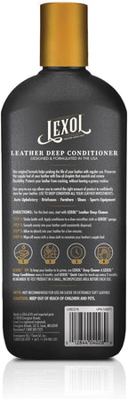 Lexol All Leather Conditioner for Car Seats and Interiors, Couches and Furniture, Shoes and Boots, Bags and Jackets, Baseball Gloves and Horse Saddles, and More, 16.9 oz Bottle (Step 2 of 2)