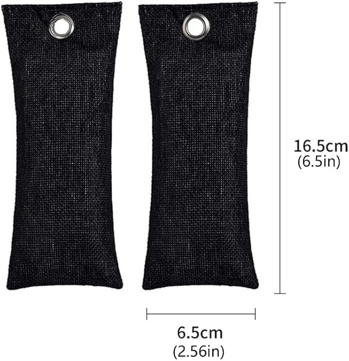 2Pieces Reusable Shoe Deodorant Bags Activateds Charcoal Odor Neutralizer for Daily Use